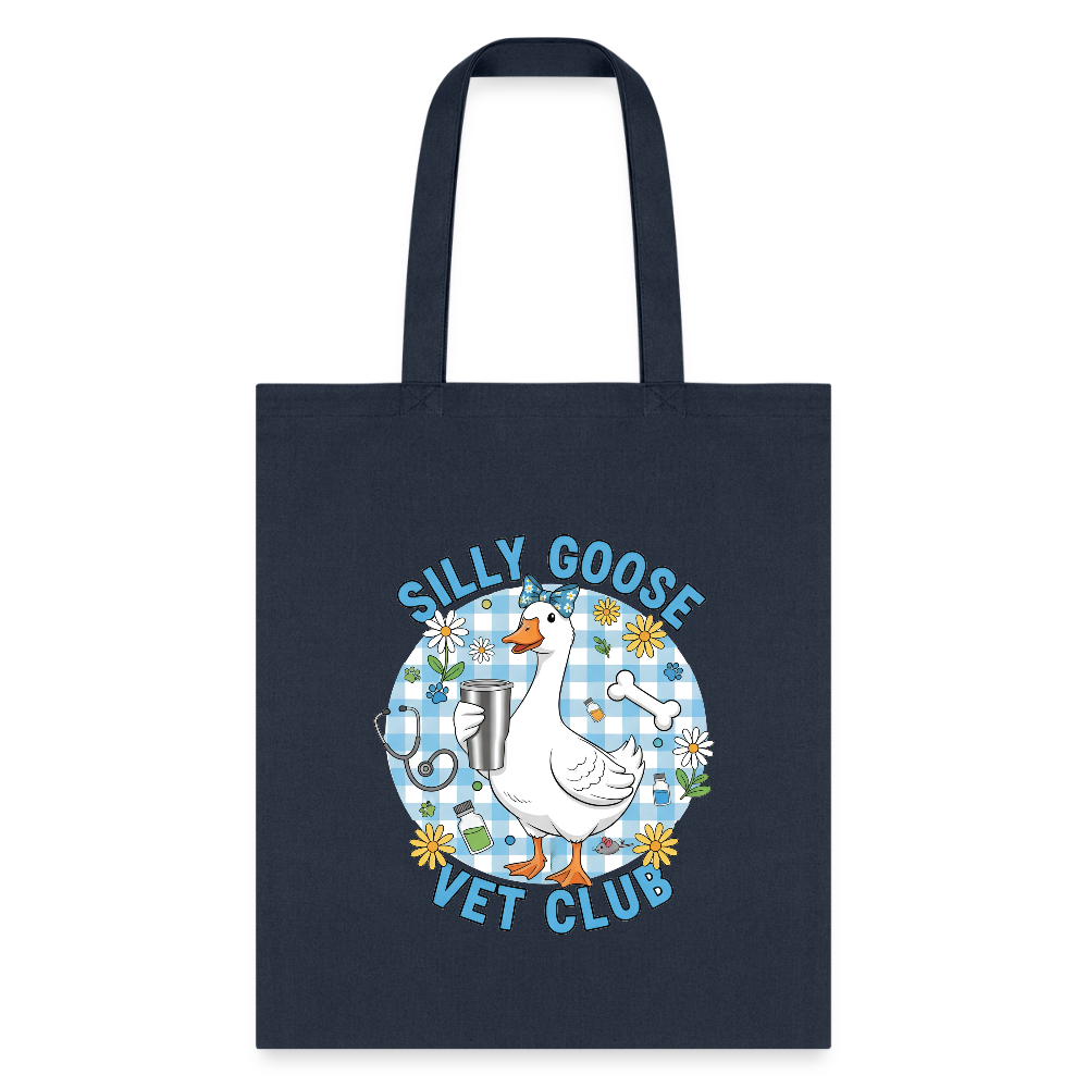 Silly Goose Vet Club Tote Bag-Tote Bag | Q-Tees Q800-I love Veterinary