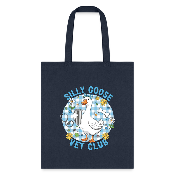 Silly Goose Vet Club Tote Bag-Tote Bag | Q-Tees Q800-I love Veterinary