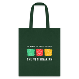 The woman, the wonder, the legend - the Veterinarian Tote Bag-Tote Bag | Q-Tees Q800-I love Veterinary