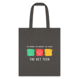 The woman, the wonder, the legend - the Vet Tech Cotton Tote Bag-Tote Bag | Q-Tees Q800-I love Veterinary
