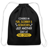 Fur, Slobber, Scratches Drawstring Bag-Cotton Drawstring Bag | Q-Tees Q4500-I love Veterinary