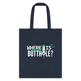 Where is your buthole Tote Bag-Tote Bag | Q-Tees Q800-I love Veterinary