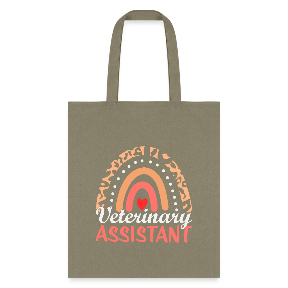 Veterinary Assistant Heart Tote Bag-Tote Bag | Q-Tees Q800-I love Veterinary