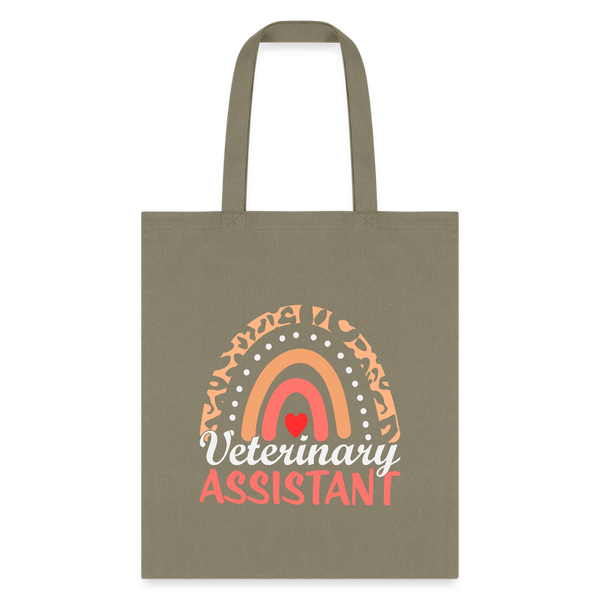 Veterinary Assistant Heart Tote Bag-Tote Bag | Q-Tees Q800-I love Veterinary