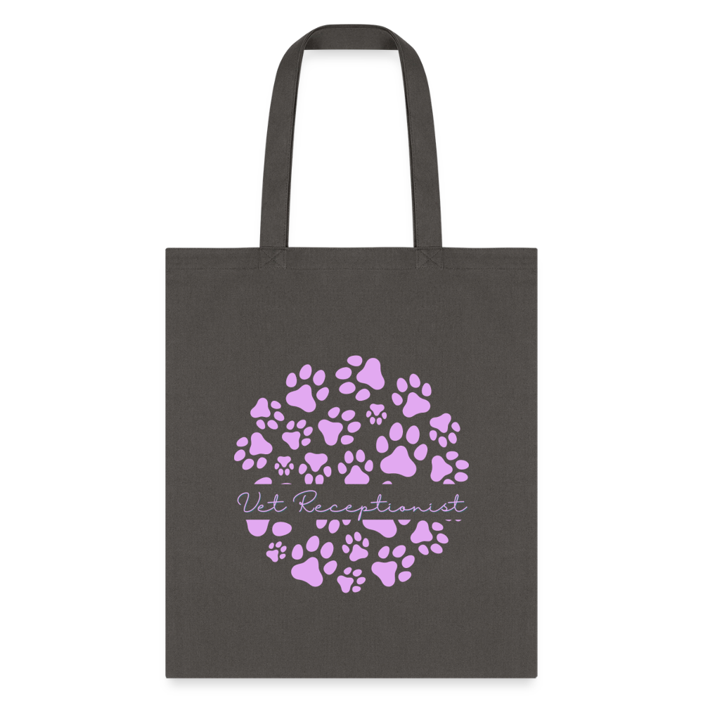 Vet Receptionist circle paws pattern Tote Bag