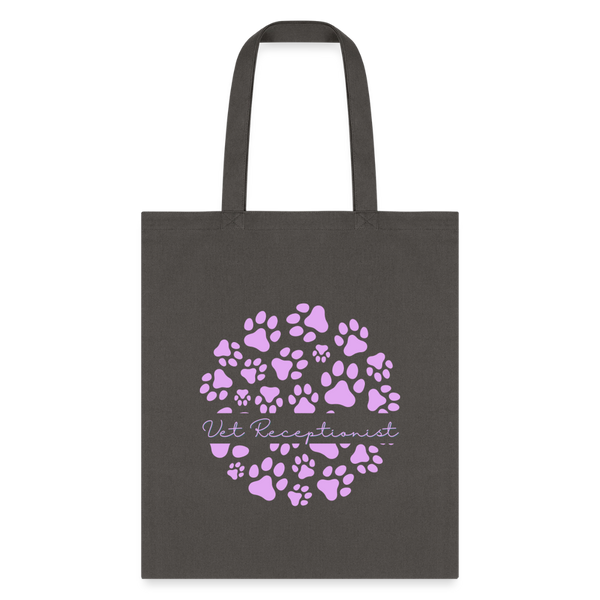 Vet Receptionist circle paws pattern Tote Bag
