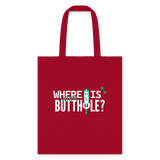 Where is your buthole Tote Bag-Tote Bag | Q-Tees Q800-I love Veterinary