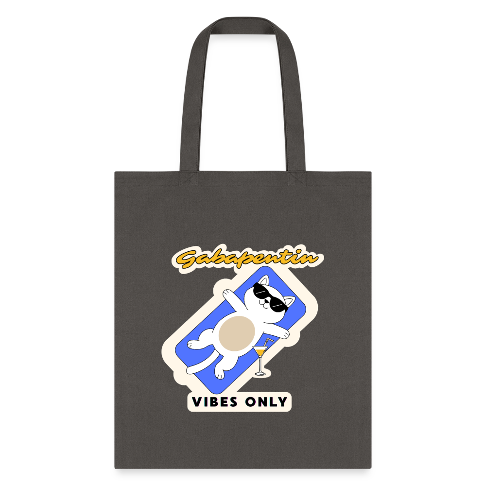 Gabapentin vibes only Cotton Tote Bag-Tote Bag | Q-Tees Q800-I love Veterinary