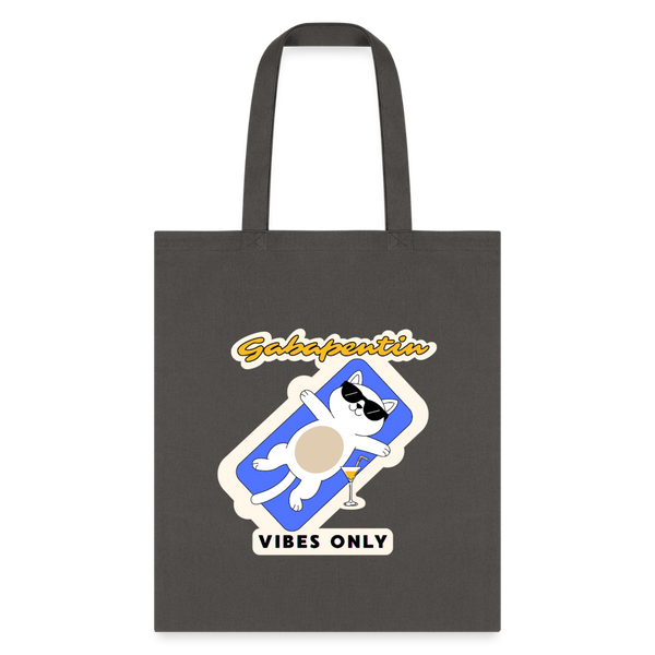 Gabapentin vibes only Cotton Tote Bag-Tote Bag | Q-Tees Q800-I love Veterinary