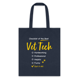 Checklist of the best Vet Tech Tote Bag-Tote Bag | Q-Tees Q800-I love Veterinary