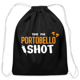 Time for Portobello shot Drawstring Bag-Cotton Drawstring Bag | Q-Tees Q4500-I love Veterinary