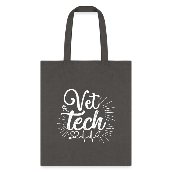 Vet Tech Stethoscope Pulse Tote Bag-Tote Bag | Q-Tees Q800-I love Veterinary