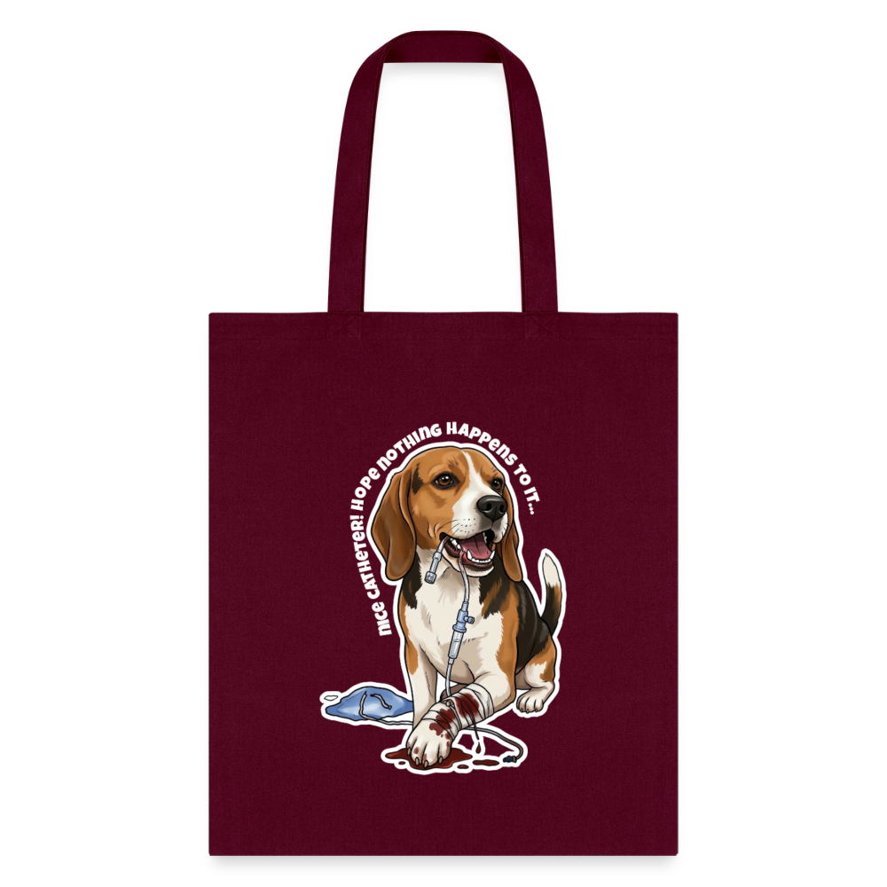 Nice catheter! Cotton Tote Bag-Tote Bag | Q-Tees Q800-I love Veterinary