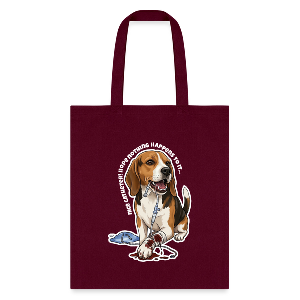 Nice catheter! Cotton Tote Bag-Tote Bag | Q-Tees Q800-I love Veterinary