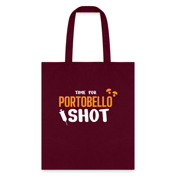 Time for Portobello shot Tote Bag-Tote Bag | Q-Tees Q800-I love Veterinary