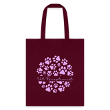 Vet Receptionist circle paws pattern Tote Bag