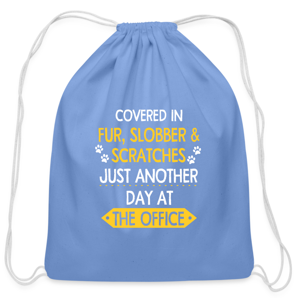 Fur, Slobber, Scratches Drawstring Bag-Cotton Drawstring Bag | Q-Tees Q4500-I love Veterinary