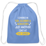 Fur, Slobber, Scratches Drawstring Bag-Cotton Drawstring Bag | Q-Tees Q4500-I love Veterinary