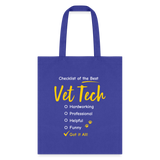 Checklist of the best Vet Tech Tote Bag-Tote Bag | Q-Tees Q800-I love Veterinary