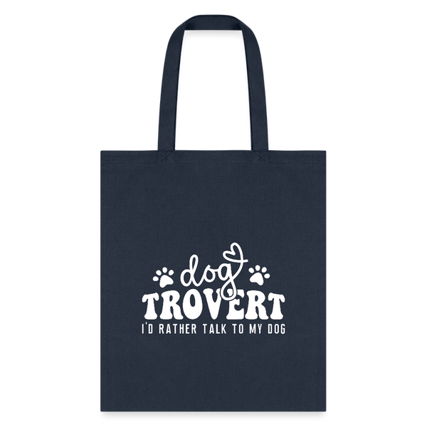 I'd rather talk to my Dog Tote Bag-Tote Bag | Q-Tees Q800-I love Veterinary