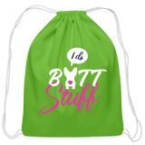 I do butt stuff Drawstring Bag-Cotton Drawstring Bag | Q-Tees Q4500-I love Veterinary