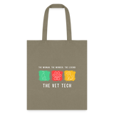 The woman, the wonder, the legend - the Vet Tech Cotton Tote Bag-Tote Bag | Q-Tees Q800-I love Veterinary