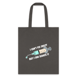 I can't fix crazy but I can sedate it Cotton Tote Bag-Tote Bag | Q-Tees Q800-I love Veterinary