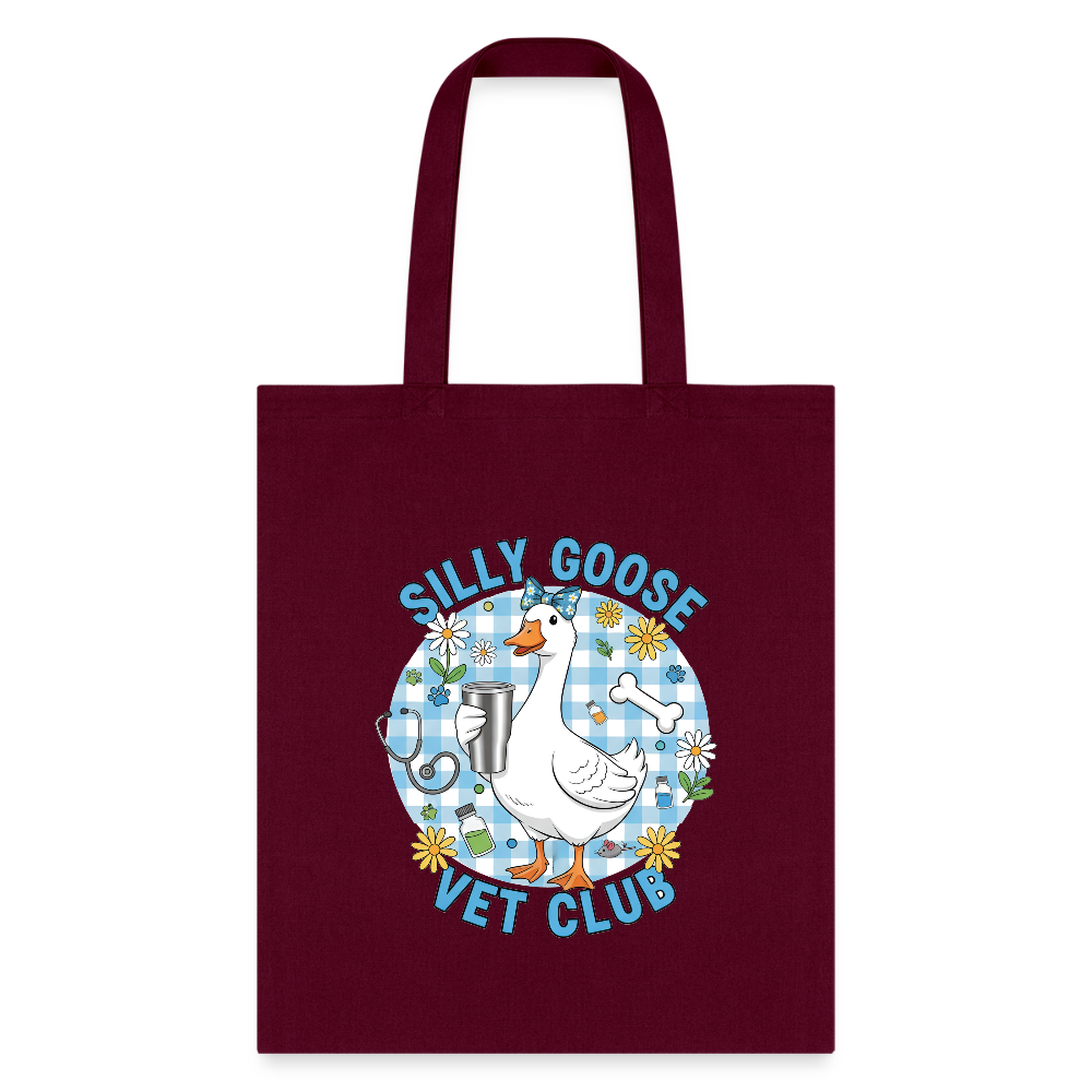 Silly Goose Vet Club Tote Bag-Tote Bag | Q-Tees Q800-I love Veterinary
