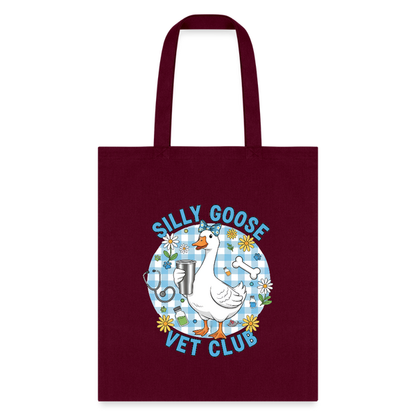 Silly Goose Vet Club Tote Bag-Tote Bag | Q-Tees Q800-I love Veterinary