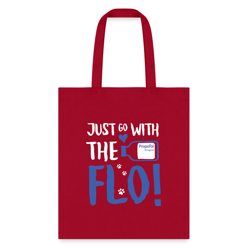 Just go with the Flo! Tote Bag-Tote Bag | Q-Tees Q800-I love Veterinary