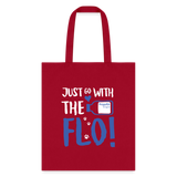 Just go with the Flo! Tote Bag-Tote Bag | Q-Tees Q800-I love Veterinary