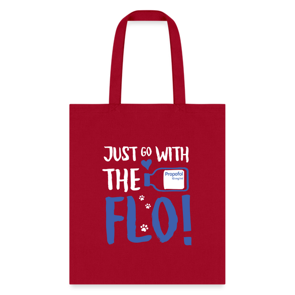 Just go with the Flo! Tote Bag-Tote Bag | Q-Tees Q800-I love Veterinary