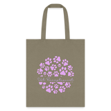Vet Receptionist circle paws pattern Tote Bag