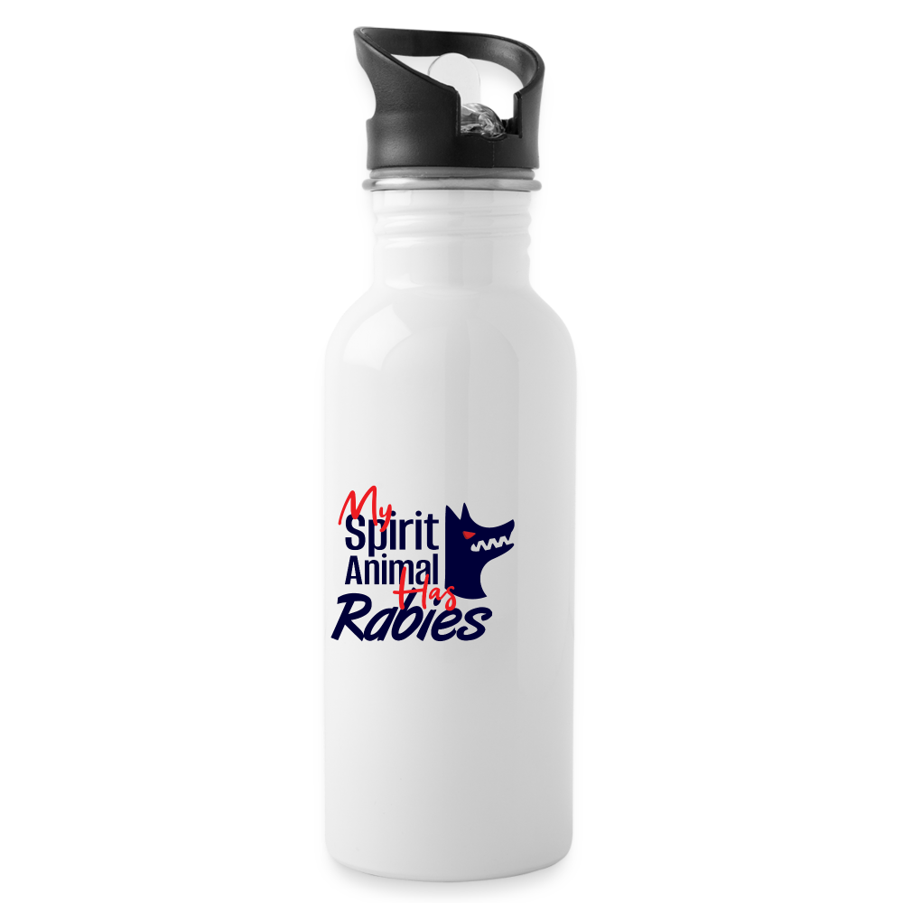 My Spirit Animal Has Rabies 20 oz Water Bottle-Water Bottle | BestSub BLH1-2-I love Veterinary