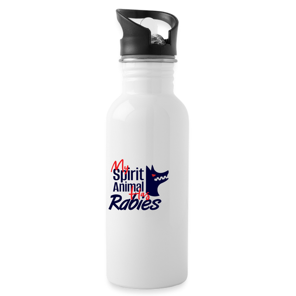 My Spirit Animal Has Rabies 20 oz Water Bottle-Water Bottle | BestSub BLH1-2-I love Veterinary