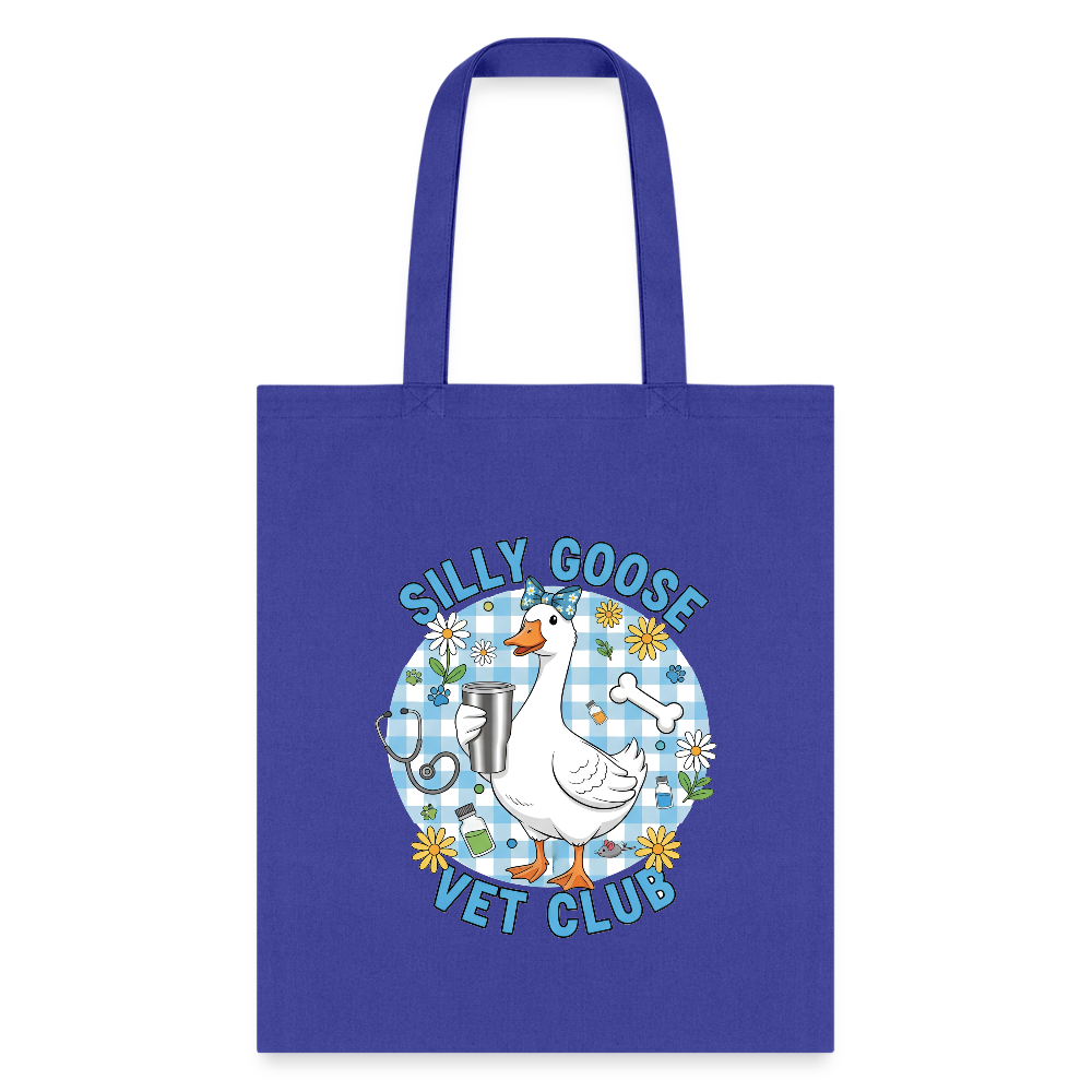 Silly Goose Vet Club Tote Bag-Tote Bag | Q-Tees Q800-I love Veterinary