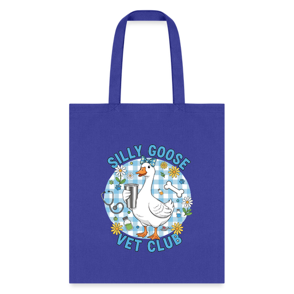 Silly Goose Vet Club Tote Bag-Tote Bag | Q-Tees Q800-I love Veterinary