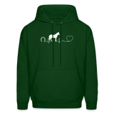 Horse Pulse Unisex Hoodie-Men's Hoodie | Hanes P170-I love Veterinary