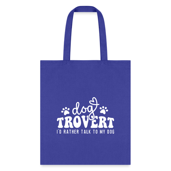 I'd rather talk to my Dog Tote Bag-Tote Bag | Q-Tees Q800-I love Veterinary
