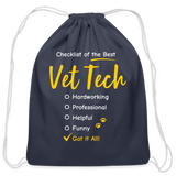 Checklist of the best Vet Tech Drawstring Bag-Cotton Drawstring Bag | Q-Tees Q4500-I love Veterinary