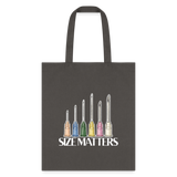 Size matters Cotton Tote Bag-Tote Bag | Q-Tees Q800-I love Veterinary