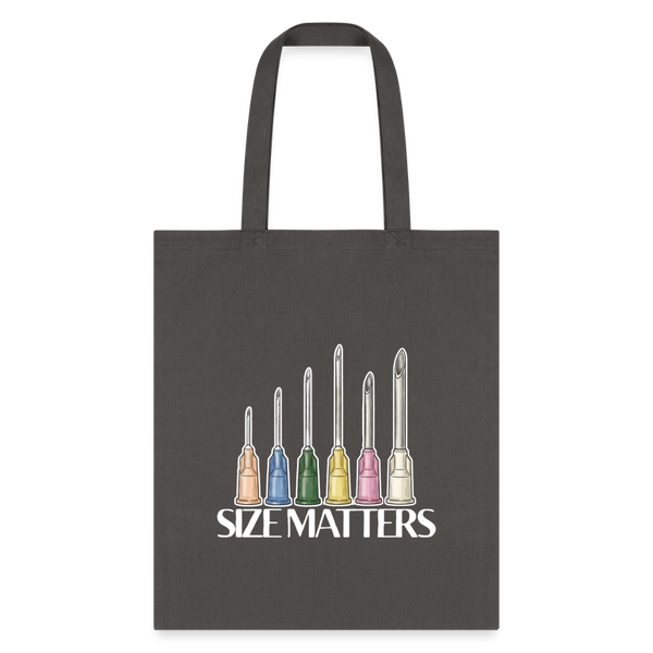 Size matters Cotton Tote Bag-Tote Bag | Q-Tees Q800-I love Veterinary