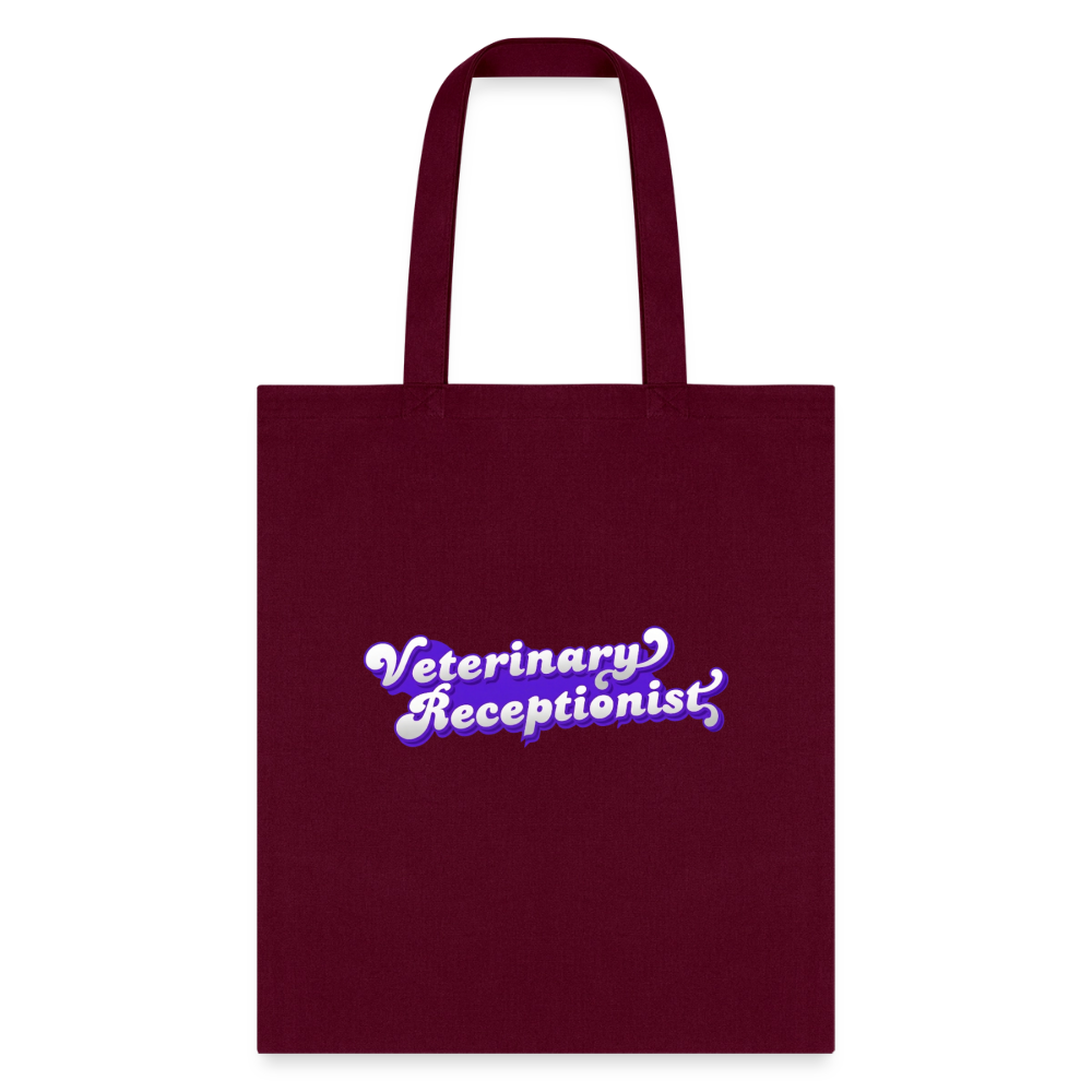 Veterinary Receptionist Cotton Tote Bag-Tote Bag | Q-Tees Q800-I love Veterinary