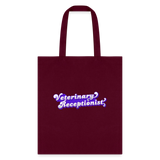 Veterinary Receptionist Cotton Tote Bag-Tote Bag | Q-Tees Q800-I love Veterinary