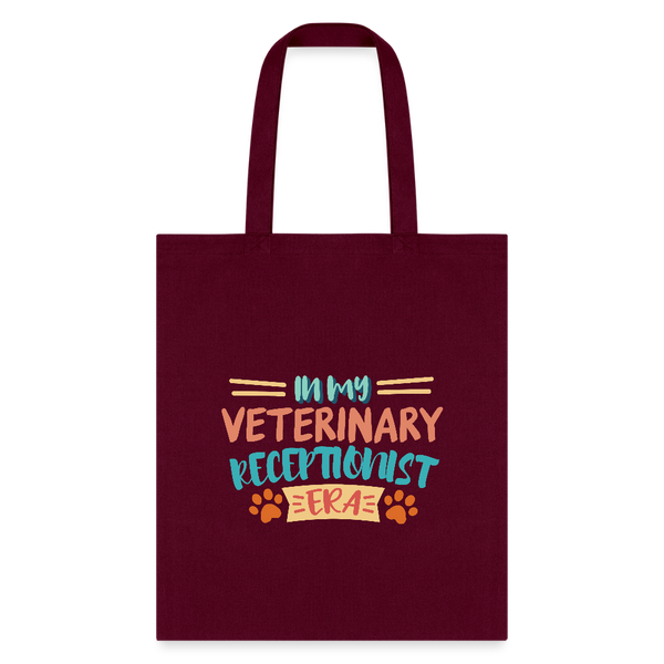 Veterinary receptionist ERA Cotton Tote Bag-Tote Bag | Q-Tees Q800-I love Veterinary