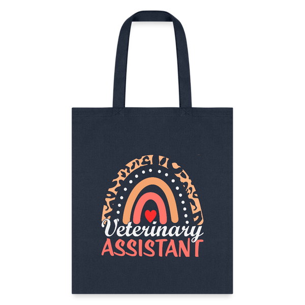 Veterinary Assistant Heart Tote Bag-Tote Bag | Q-Tees Q800-I love Veterinary
