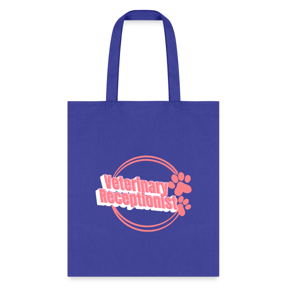 Vet Receptionist circle two paws Bag-Tote Bag | Q-Tees Q800-I love Veterinary
