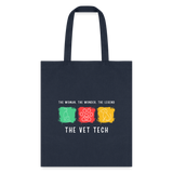 The woman, the wonder, the legend - the Vet Tech Cotton Tote Bag-Tote Bag | Q-Tees Q800-I love Veterinary