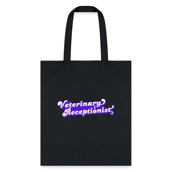 Veterinary Receptionist Cotton Tote Bag-Tote Bag | Q-Tees Q800-I love Veterinary