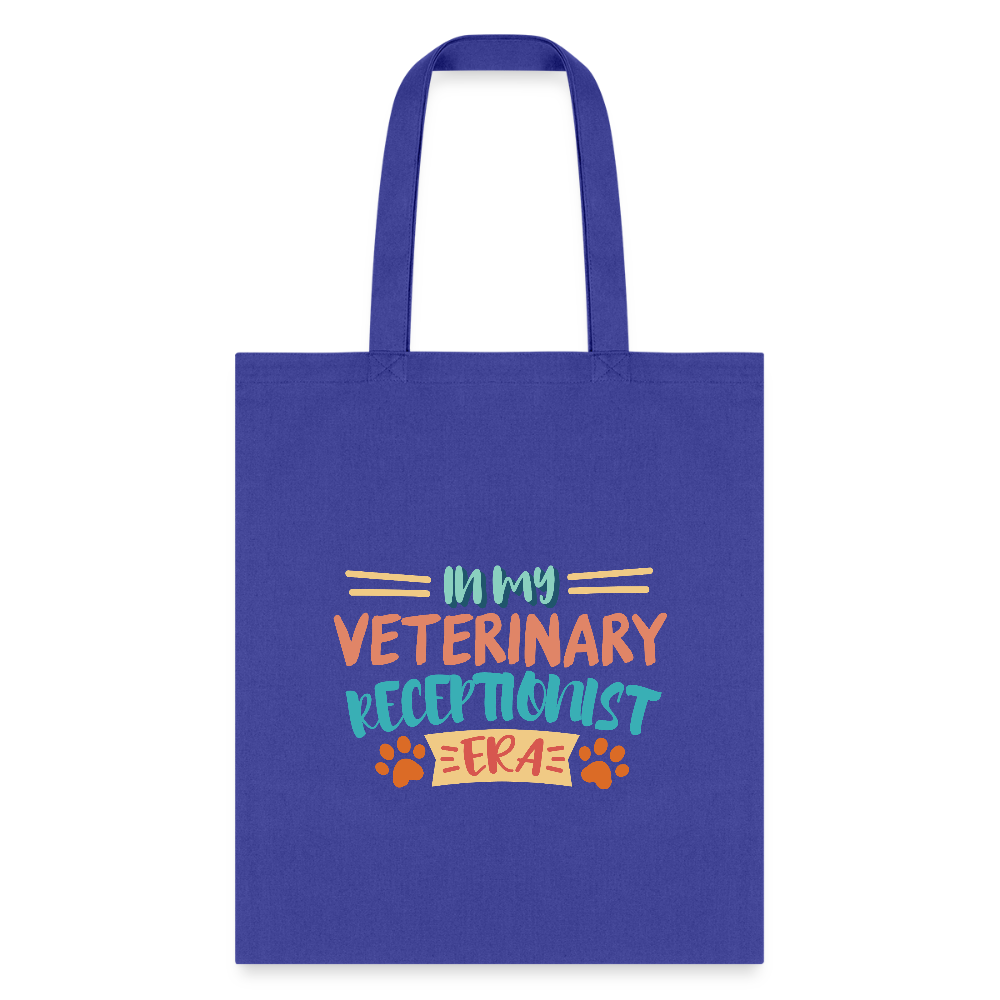 Veterinary receptionist ERA Cotton Tote Bag-Tote Bag | Q-Tees Q800-I love Veterinary